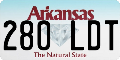AR license plate 280LDT