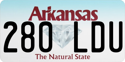 AR license plate 280LDU