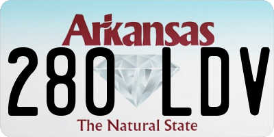 AR license plate 280LDV