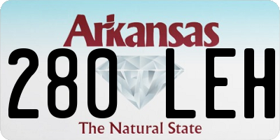 AR license plate 280LEH