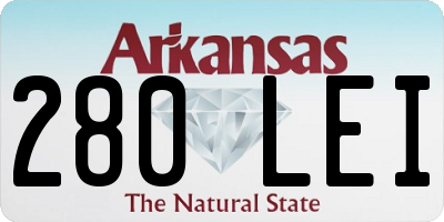 AR license plate 280LEI