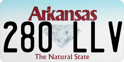 AR license plate 280LLV