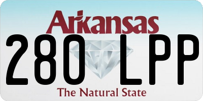 AR license plate 280LPP