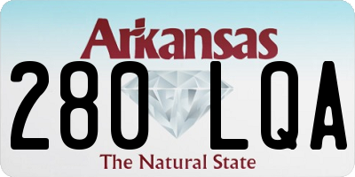 AR license plate 280LQA