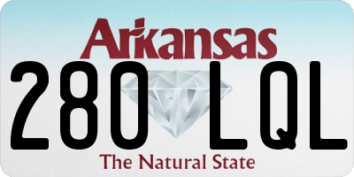 AR license plate 280LQL