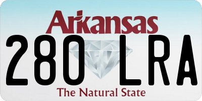 AR license plate 280LRA
