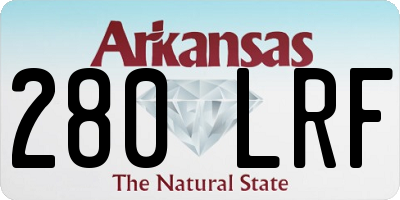 AR license plate 280LRF
