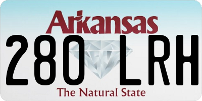 AR license plate 280LRH