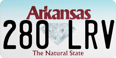 AR license plate 280LRV