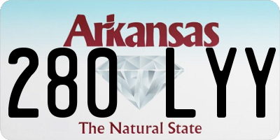 AR license plate 280LYY