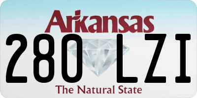 AR license plate 280LZI
