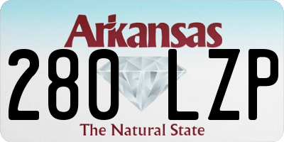 AR license plate 280LZP