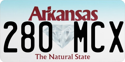 AR license plate 280MCX