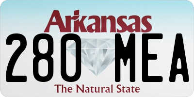 AR license plate 280MEA