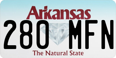 AR license plate 280MFN