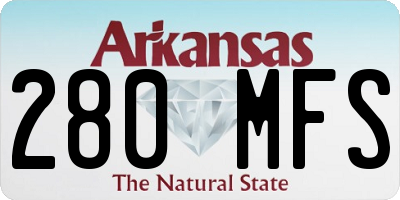 AR license plate 280MFS