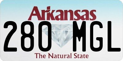 AR license plate 280MGL