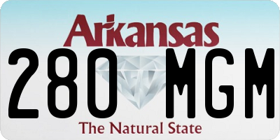 AR license plate 280MGM