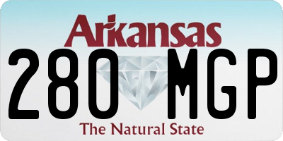 AR license plate 280MGP