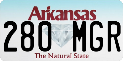 AR license plate 280MGR