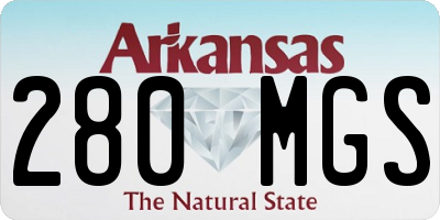 AR license plate 280MGS