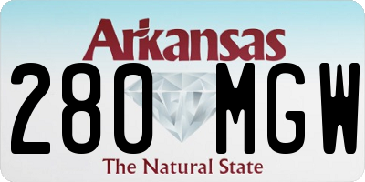 AR license plate 280MGW