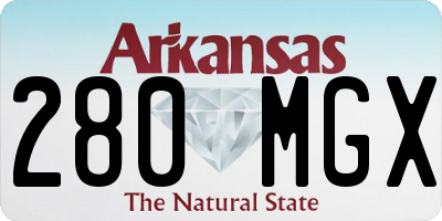 AR license plate 280MGX