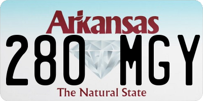 AR license plate 280MGY