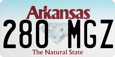 AR license plate 280MGZ