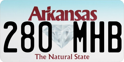 AR license plate 280MHB