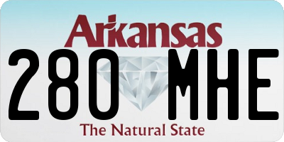 AR license plate 280MHE