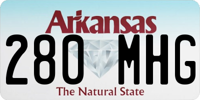 AR license plate 280MHG