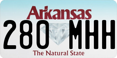 AR license plate 280MHH