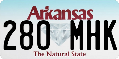 AR license plate 280MHK