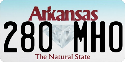 AR license plate 280MHO