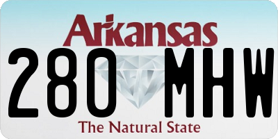 AR license plate 280MHW