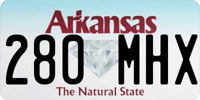 AR license plate 280MHX