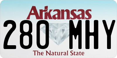 AR license plate 280MHY