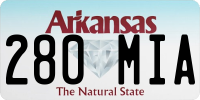 AR license plate 280MIA
