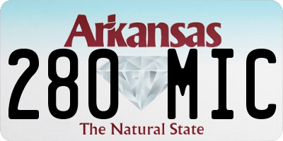 AR license plate 280MIC