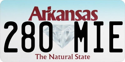 AR license plate 280MIE