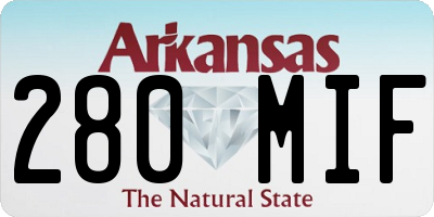 AR license plate 280MIF