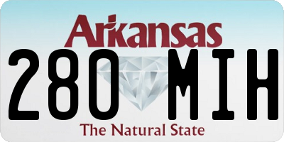 AR license plate 280MIH