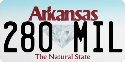 AR license plate 280MIL