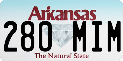 AR license plate 280MIM