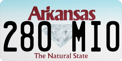 AR license plate 280MIO
