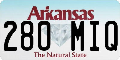AR license plate 280MIQ