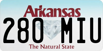 AR license plate 280MIU
