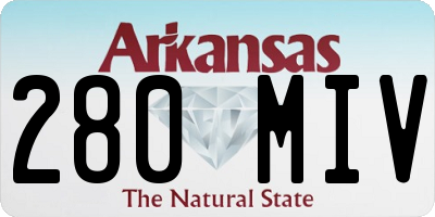 AR license plate 280MIV