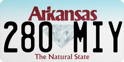 AR license plate 280MIY